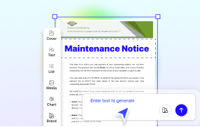 Maintenance Notice Generator