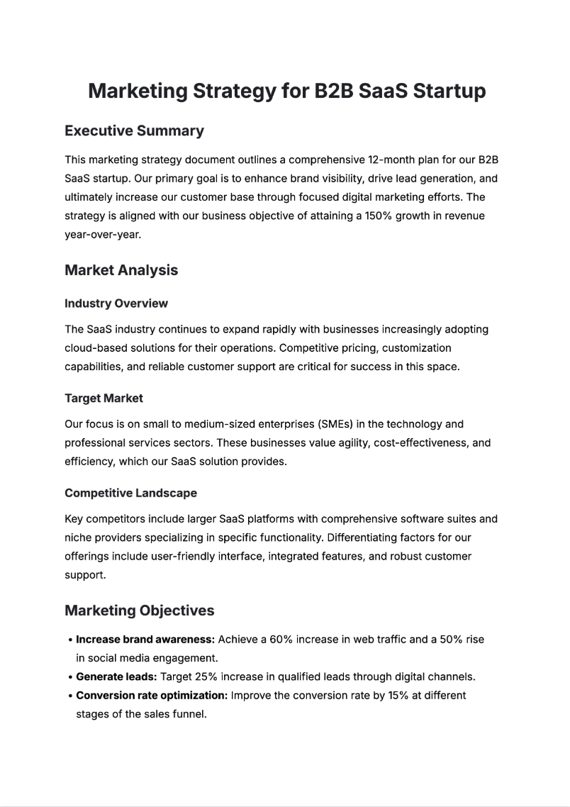 Marketing Strategy Generator