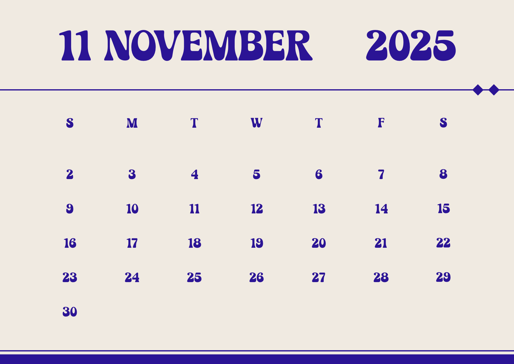 Free AI November Calendar Generator 2025, November Calendar Maker