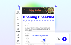 Opening Checklist Generator