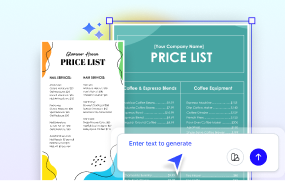 Free AI Price list Generator, Free Price list Maker Online Tool