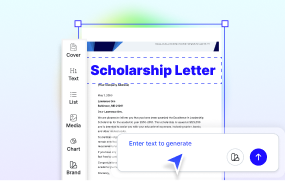 Scholarship Letter Generator