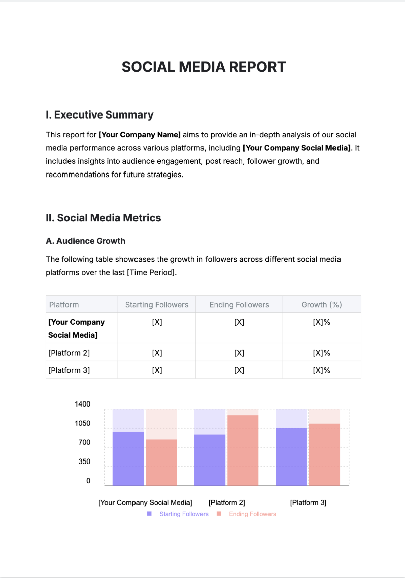 Social Media Report Generator