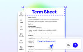 Term Sheet Generator