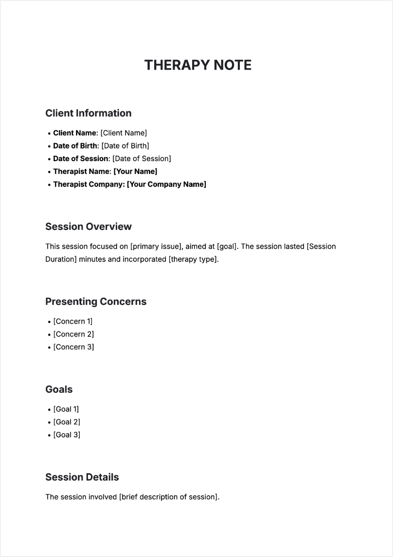 Free AI Therapy Note Generator, Free Therapy Note Maker Online