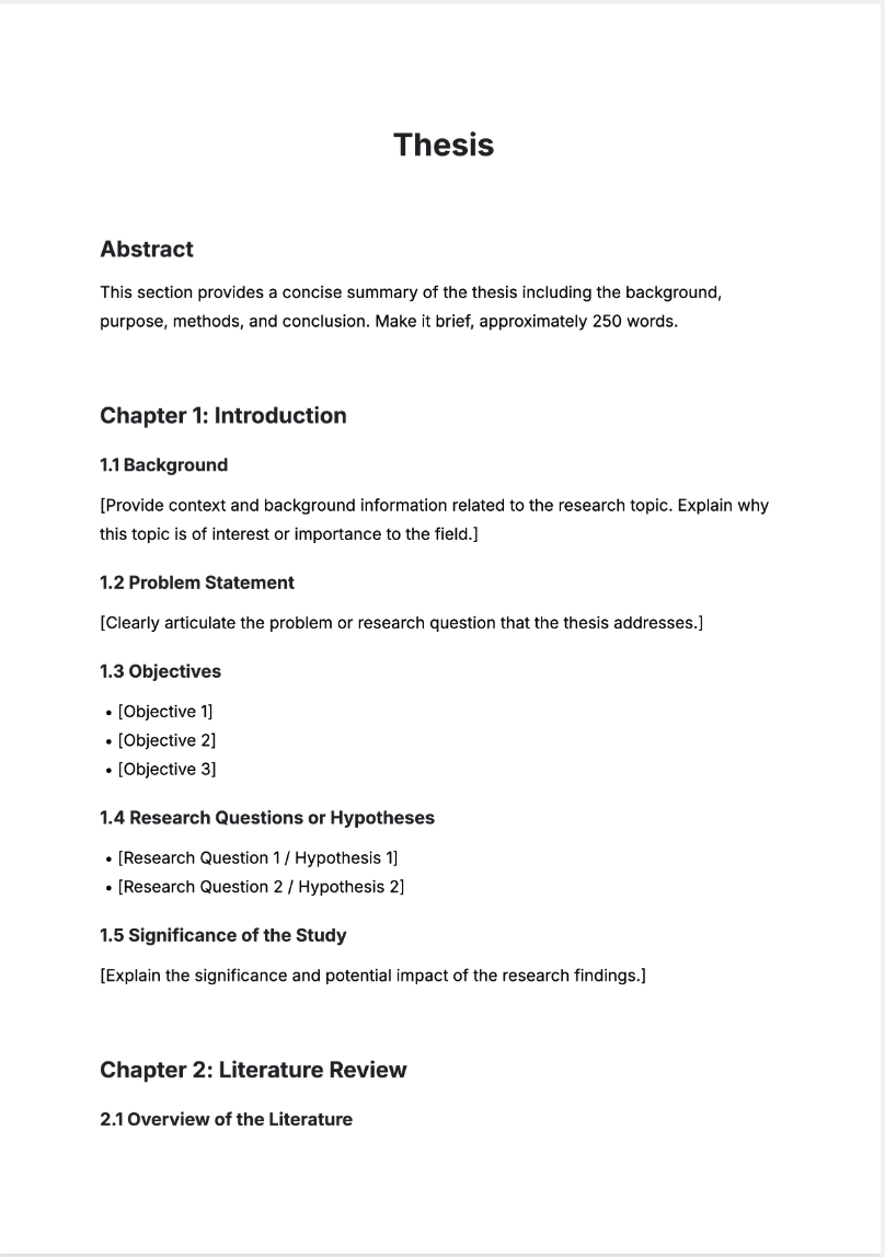 Thesis Generator
