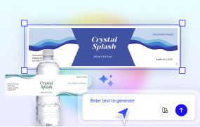 Free AI Water Bottle Label Generator, Maker Online Tool