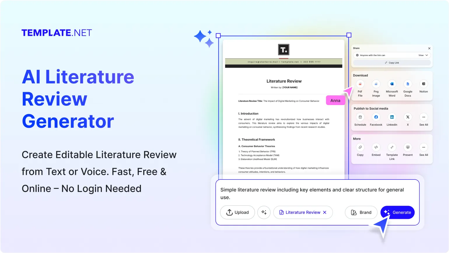 Free AI Literature Review Generator, Free AI Literature Review Maker Online