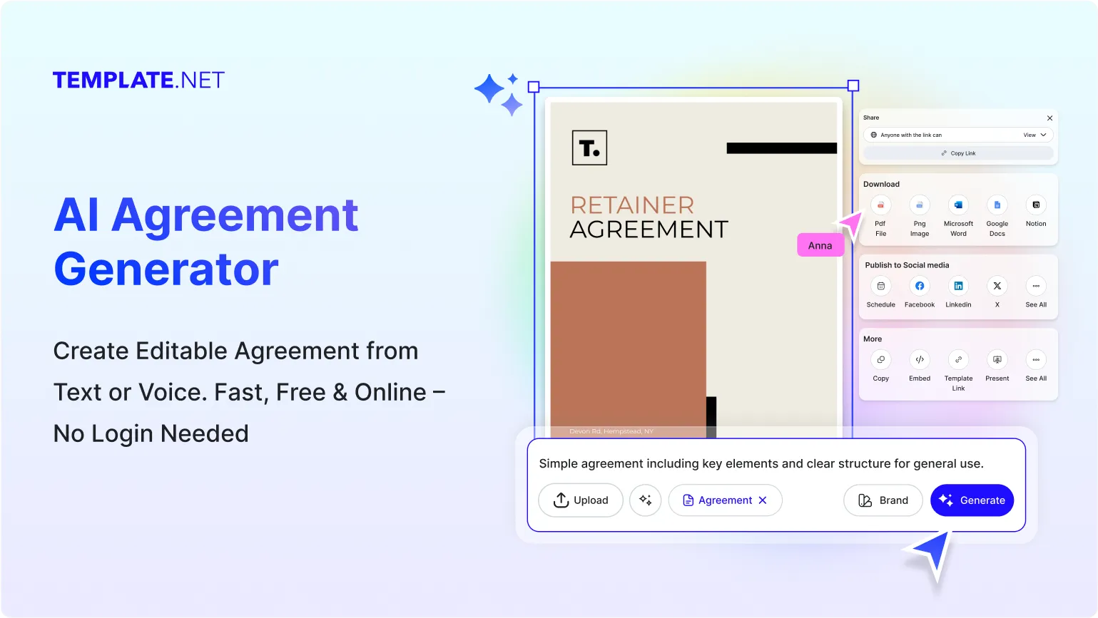 Free AI Agreement Generator, Free AI Agreement Maker Online