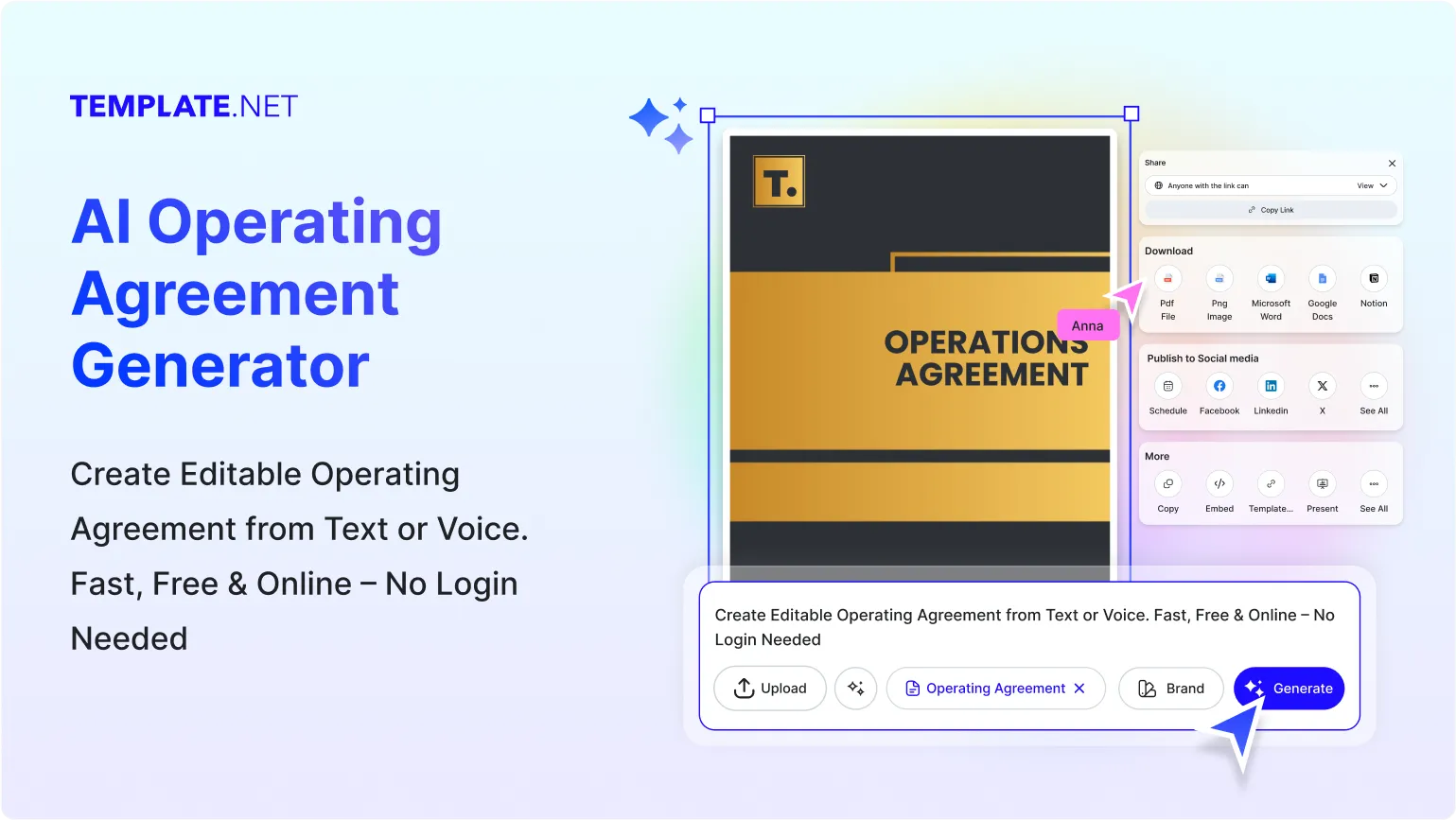 Free AI Operating Agreement Generator, Free Operating Agreement Maker Online
