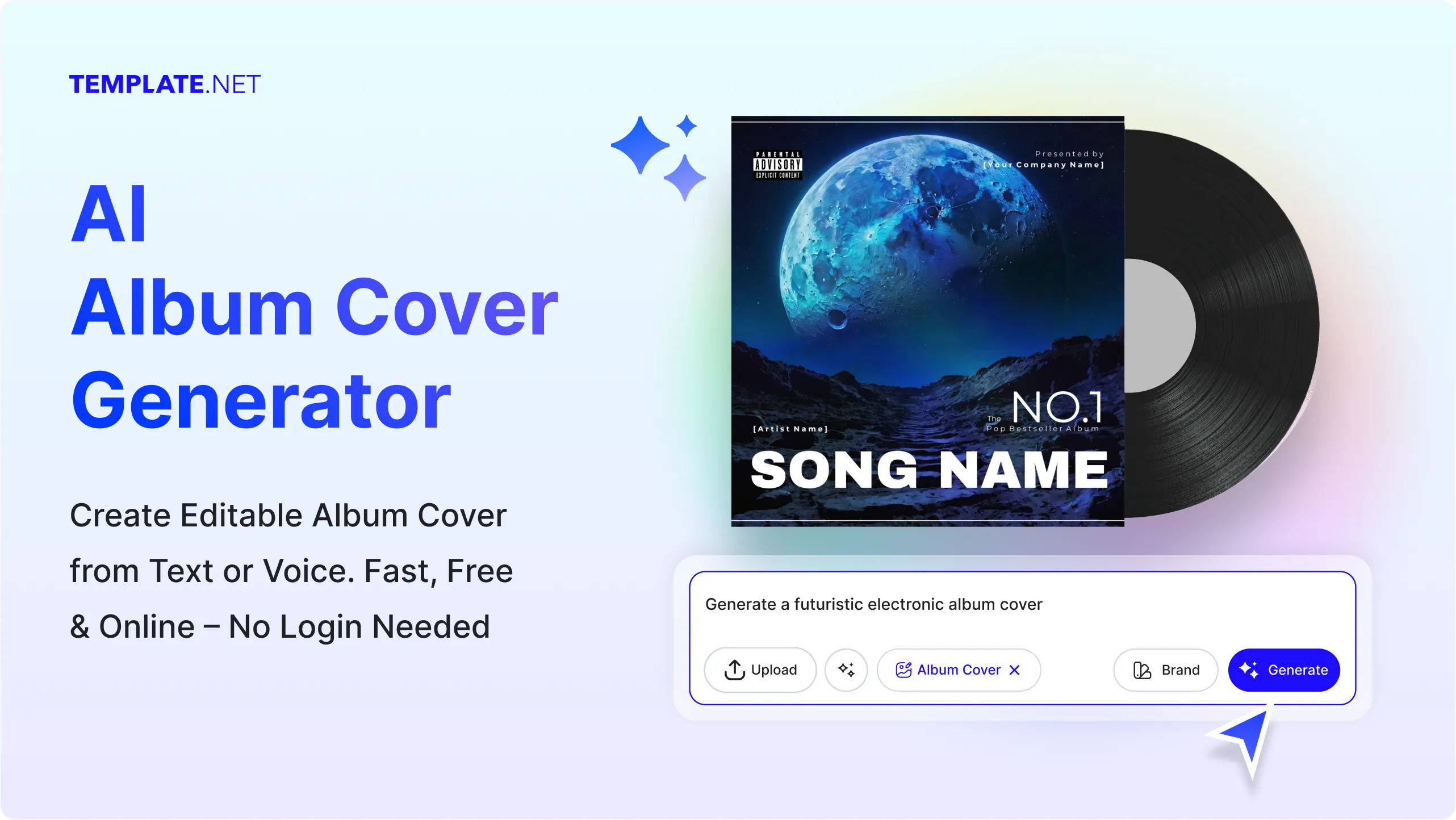 Free AI Album Cover Generator, Free Album Cover Maker Online