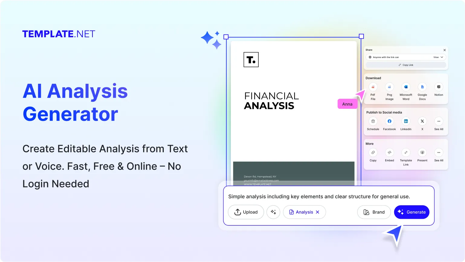 Free AI Analysis Generator, Free AI Analysis Maker Online