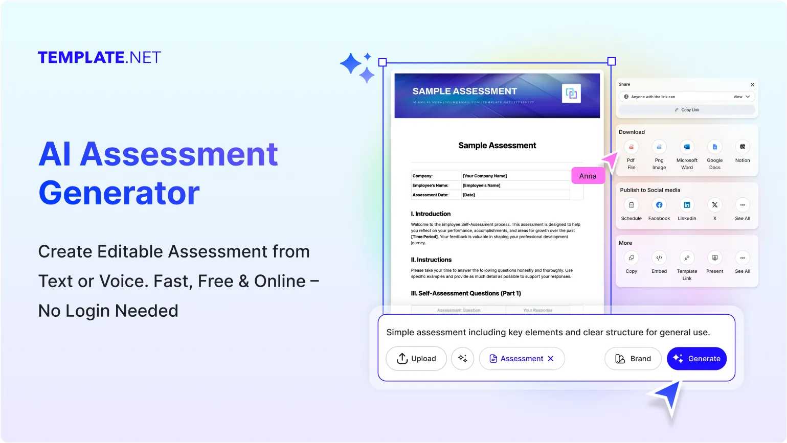 Free AI Assessment Generator, Free Assessment Maker Online