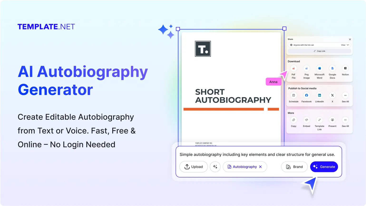 Free AI Autobiography Generator, Free Autobiography Maker Online	