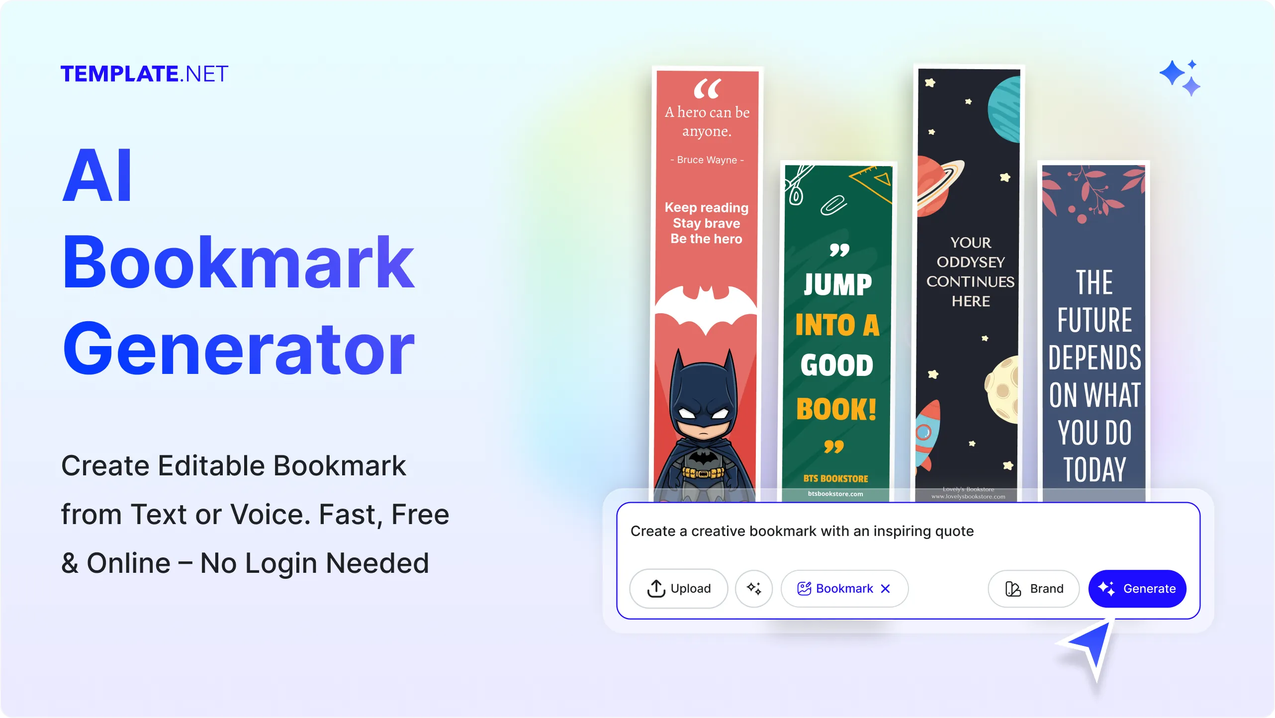 Free AI Bookmark Generator, Free Bookmark Maker Online