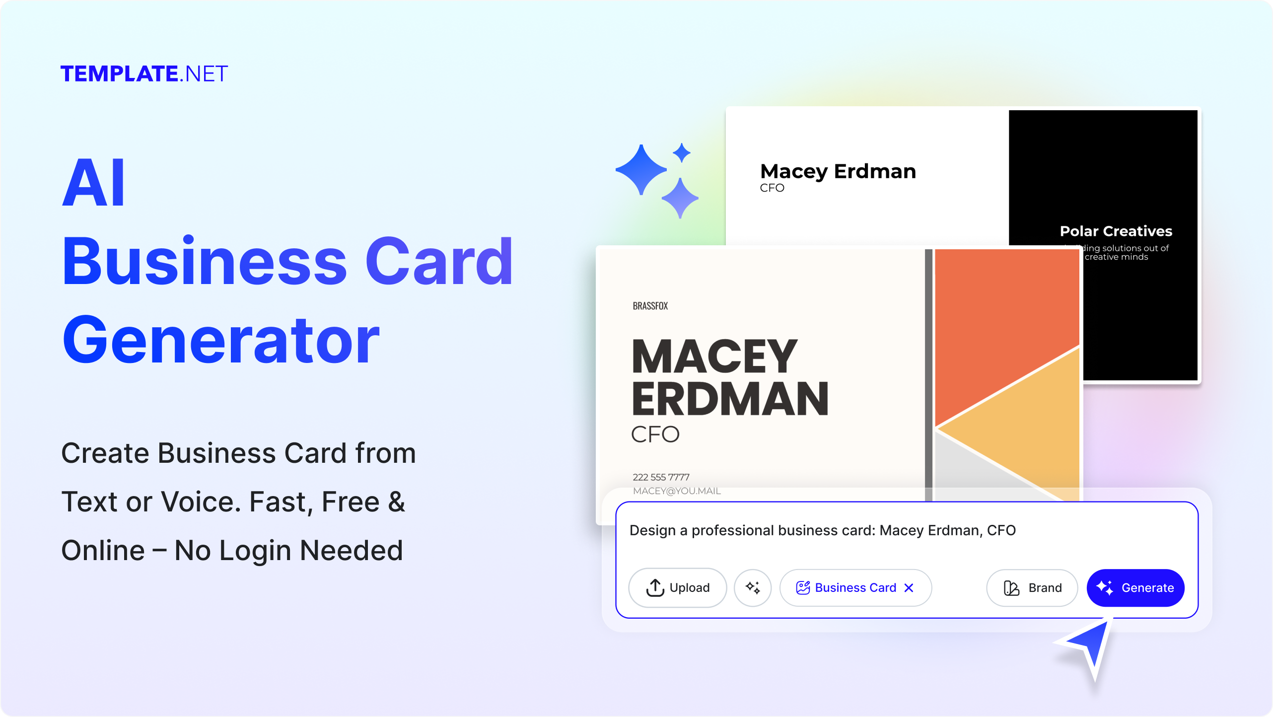 Free AI Business Card Generator, Free Business Card Maker Online