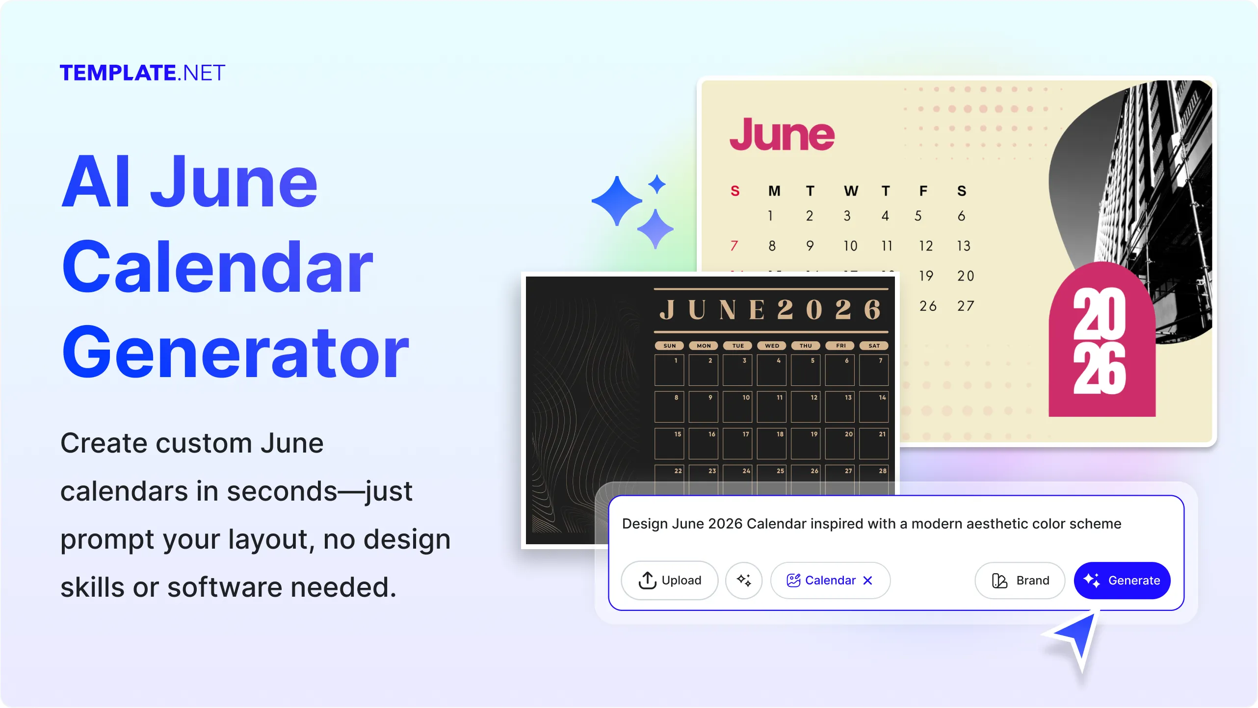 Free AI June Calendar Generator, Free AI June Calendar Maker Online