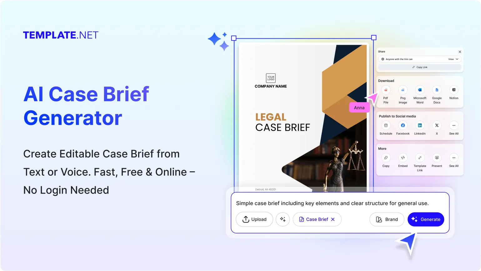 Free AI Case Brief Generator, Free Case Brief Maker Online