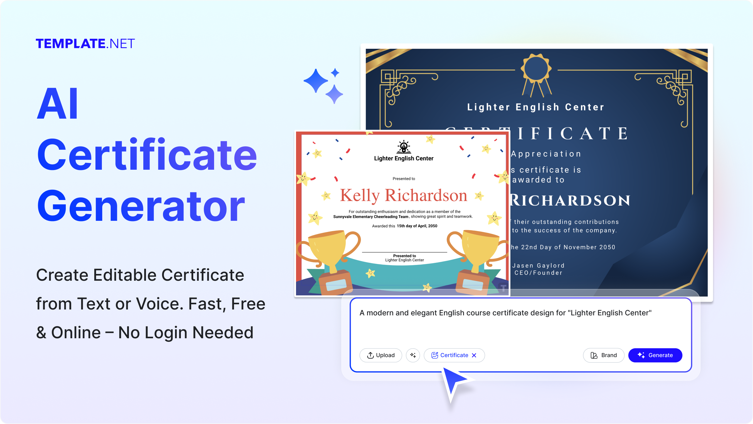 Free AI Certificate Generator, Free Certificate Maker Online