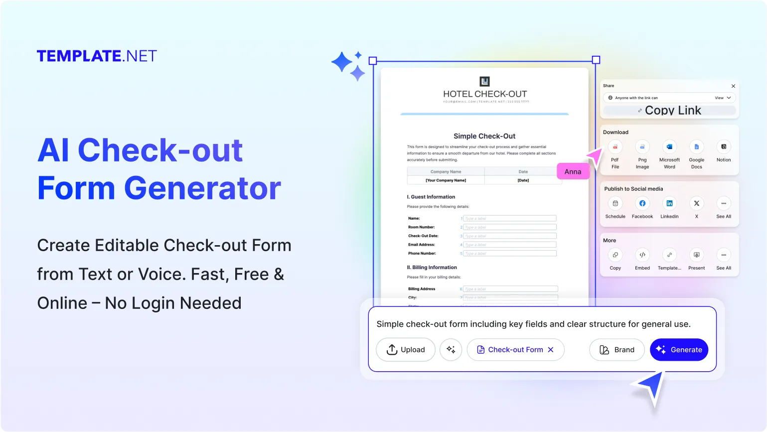 Free AI Check Out Form Generator, Free Checkout Form Maker Online