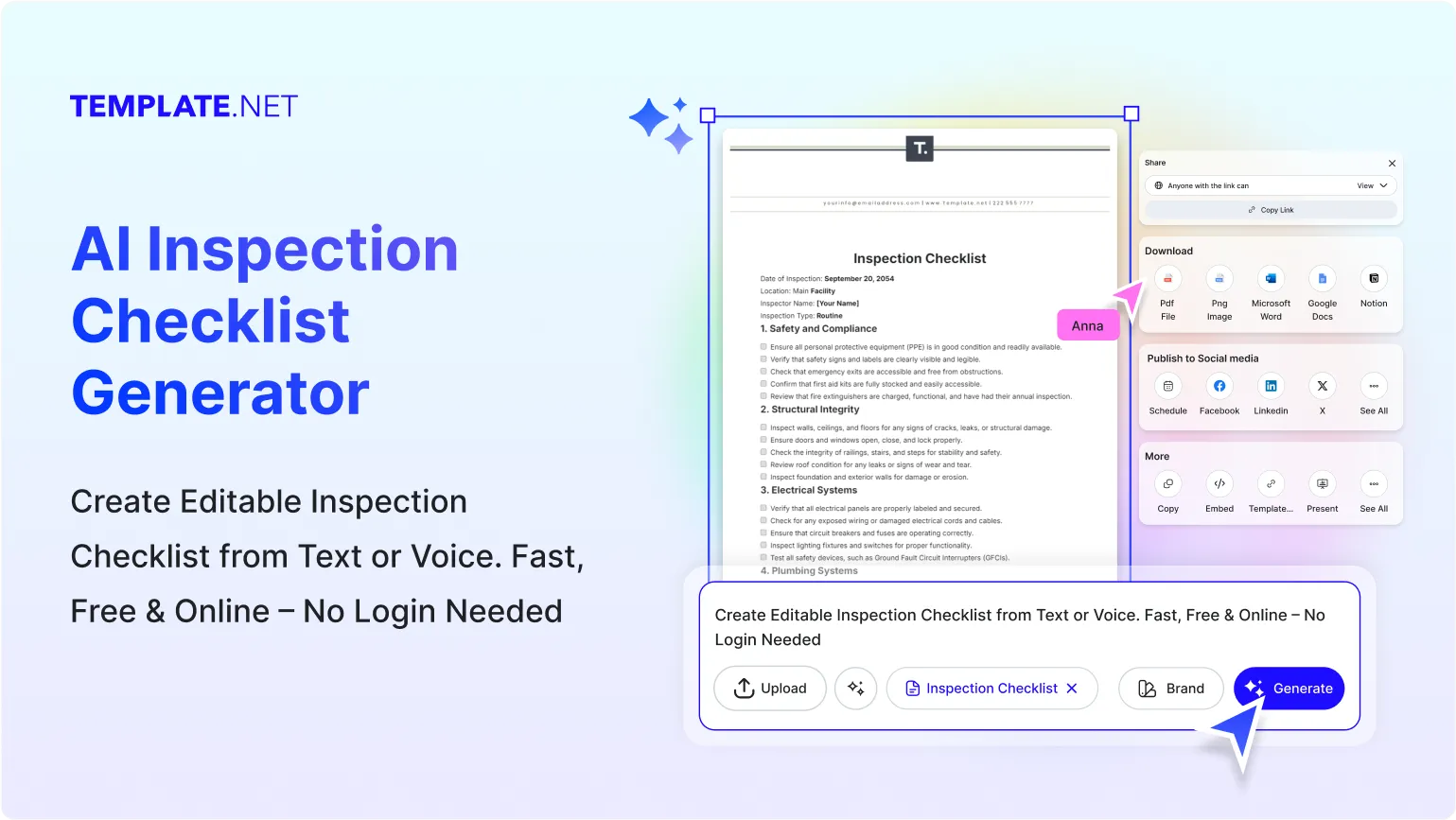 Free AI Inspection Checklist Generator, Free Checklist Maker Online