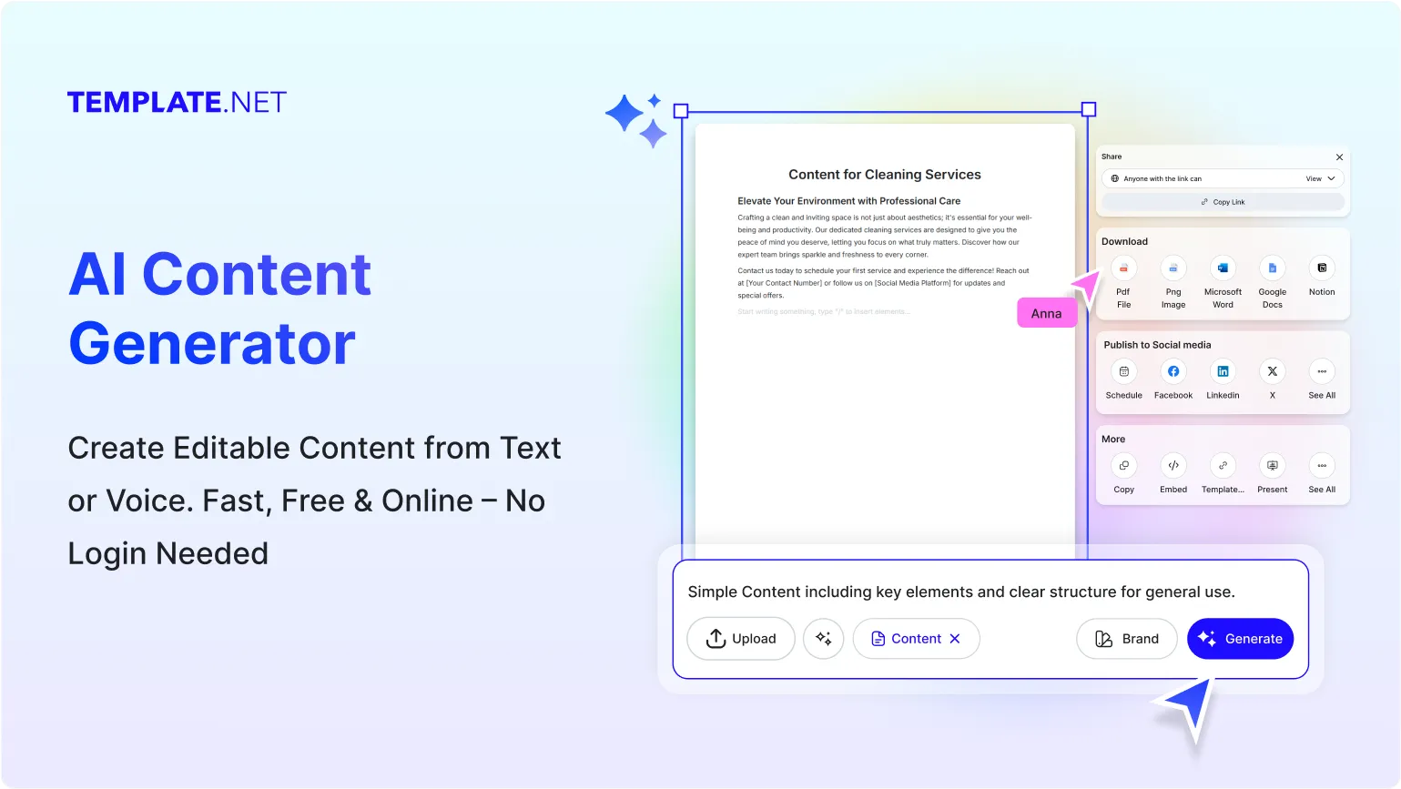 Free AI Content Generator, Free Content Maker Online