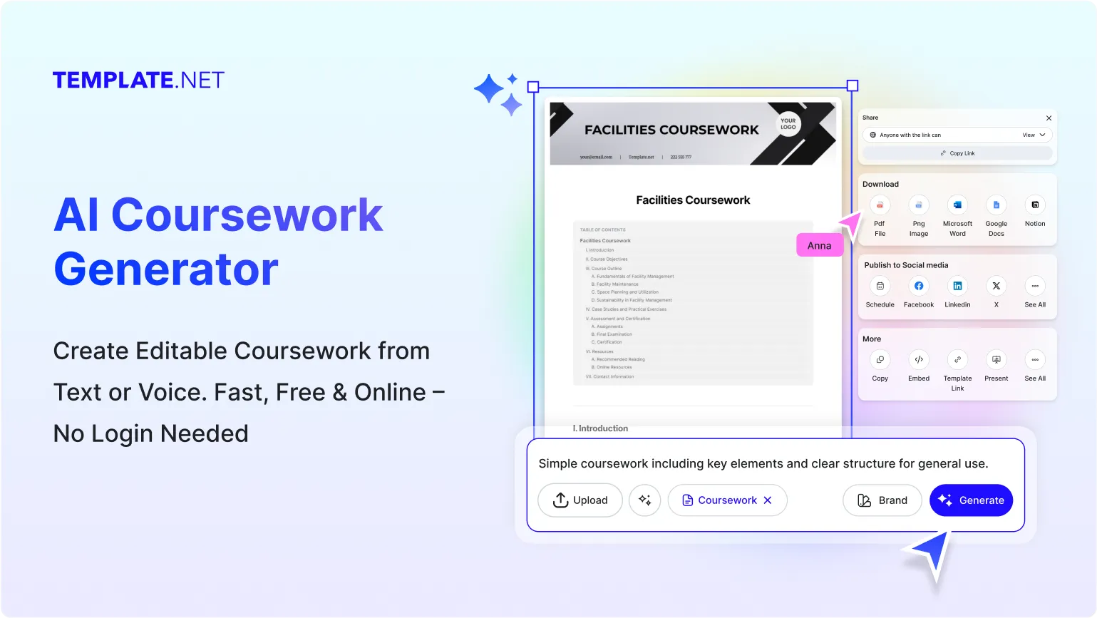 Free AI Coursework Generator, Free Coursework Maker Online