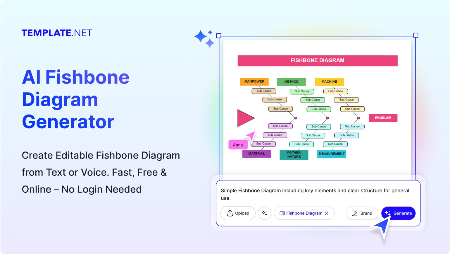 Free AI Fishbone Diagram Generator, Free AI Fishbone Diagram Maker Online