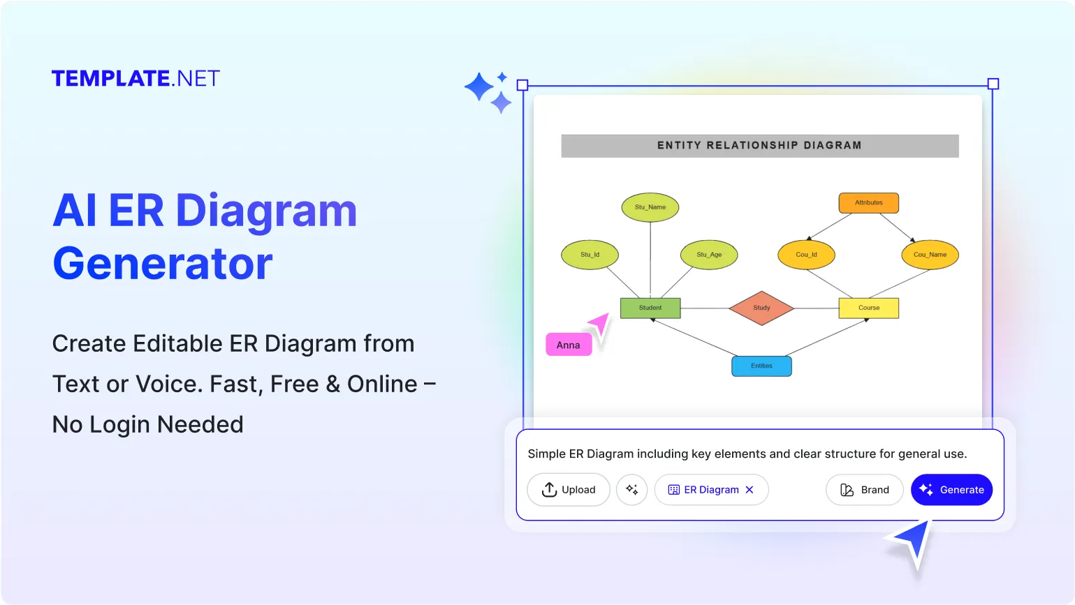 Free AI ER Diagram Generator, Free AI ER Diagram Maker Online