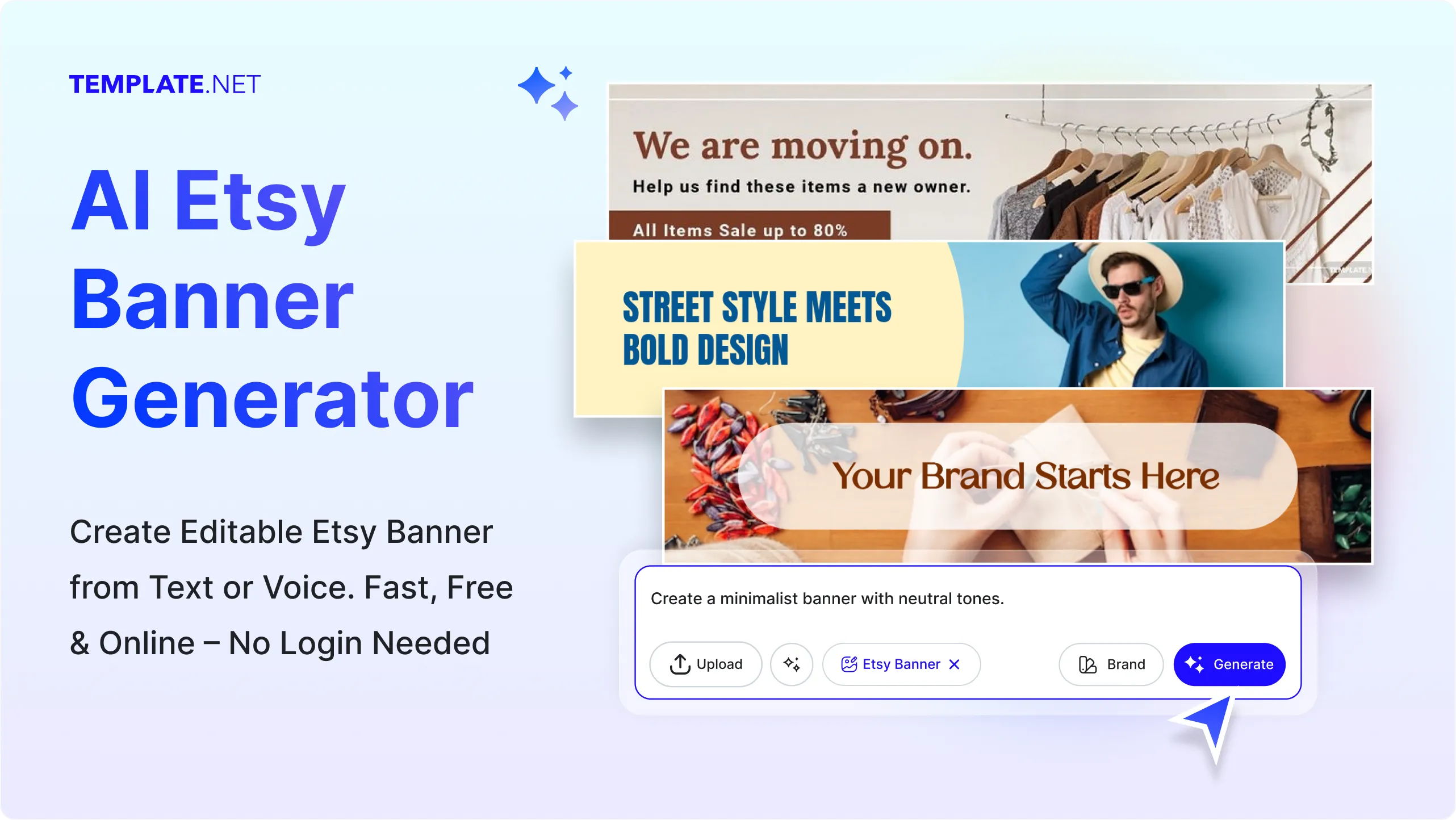 Free AI Etsy Banner Generator, Custom Etsy Shop Banner Maker Online