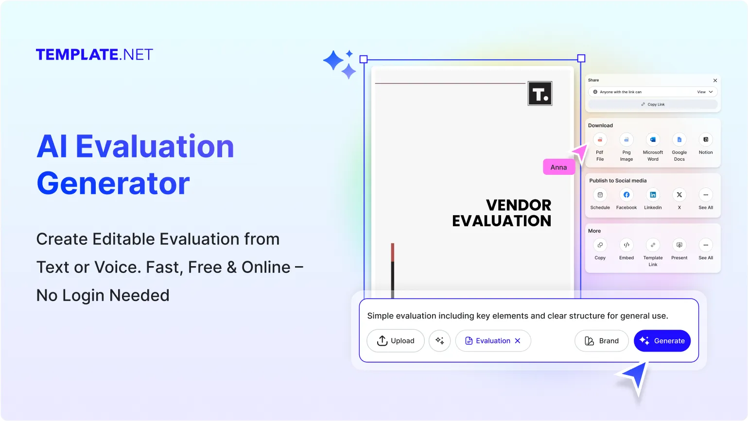 Free AI Evaluation Generator, Free AI Evaluation Maker Online