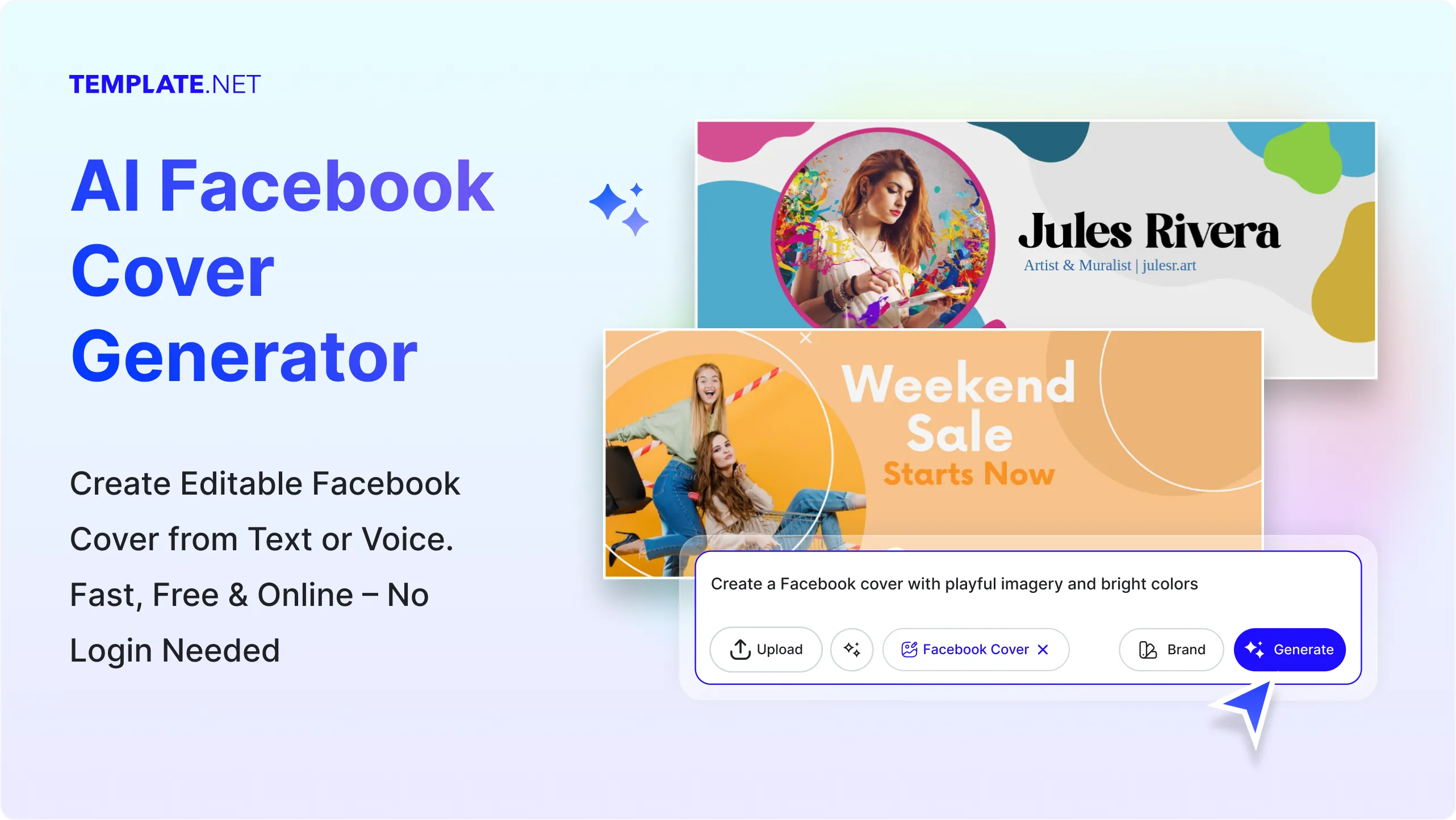 Free AI Facebook Cover Generator, Free Facebook Cover Maker Online