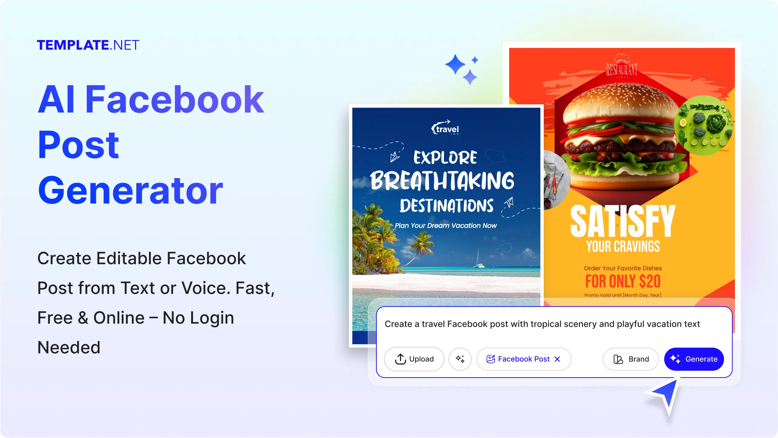 Free AI Facebook Post Generator, Facebook Post Maker Online