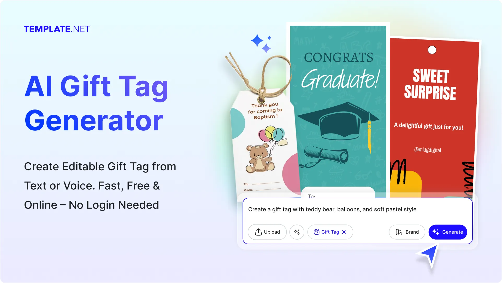 Free AI Gift Tag Generator, Free Gift Tag Maker Online