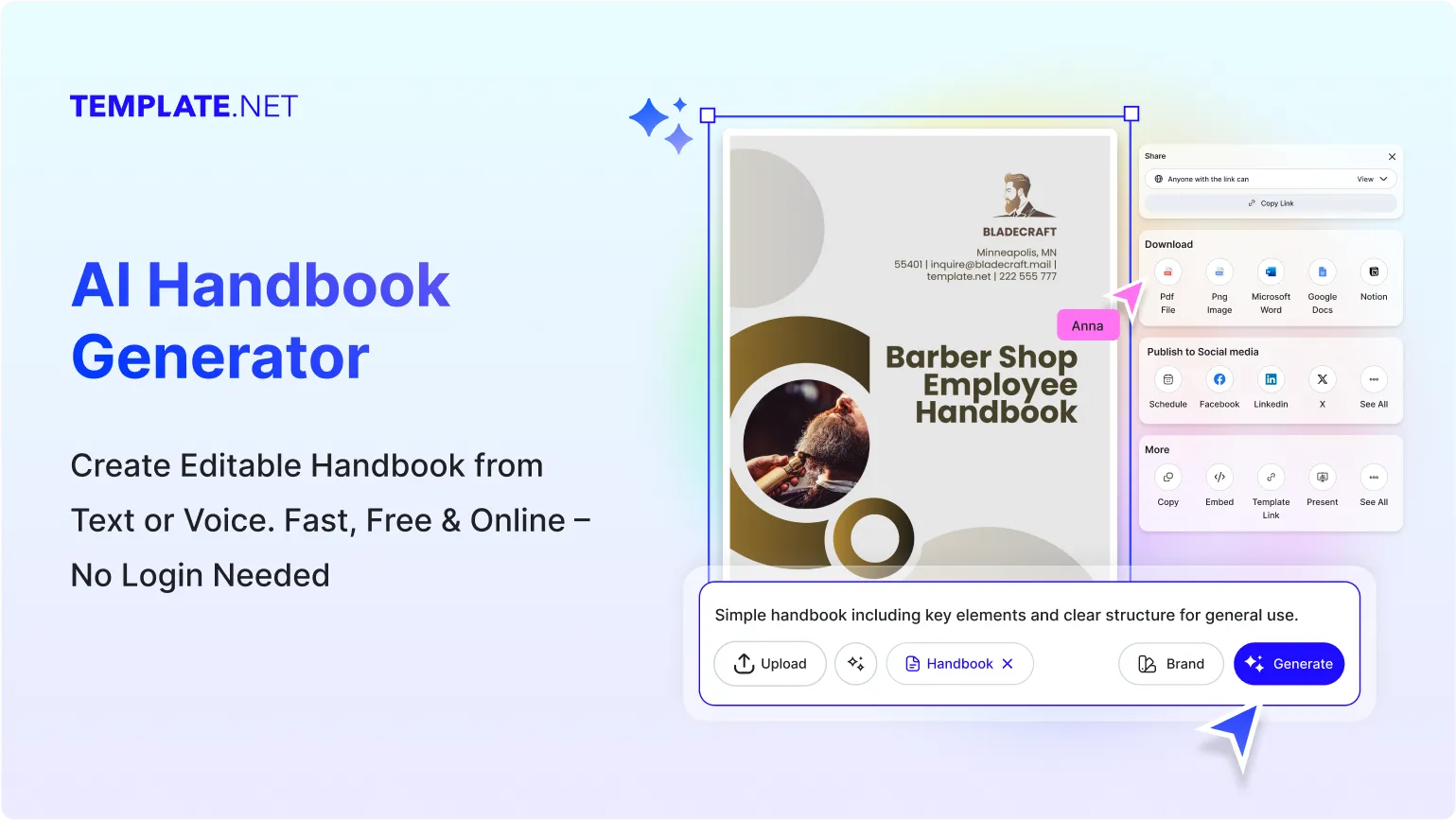 Free AI Handbook Generator, Free AI Handbook Maker Online