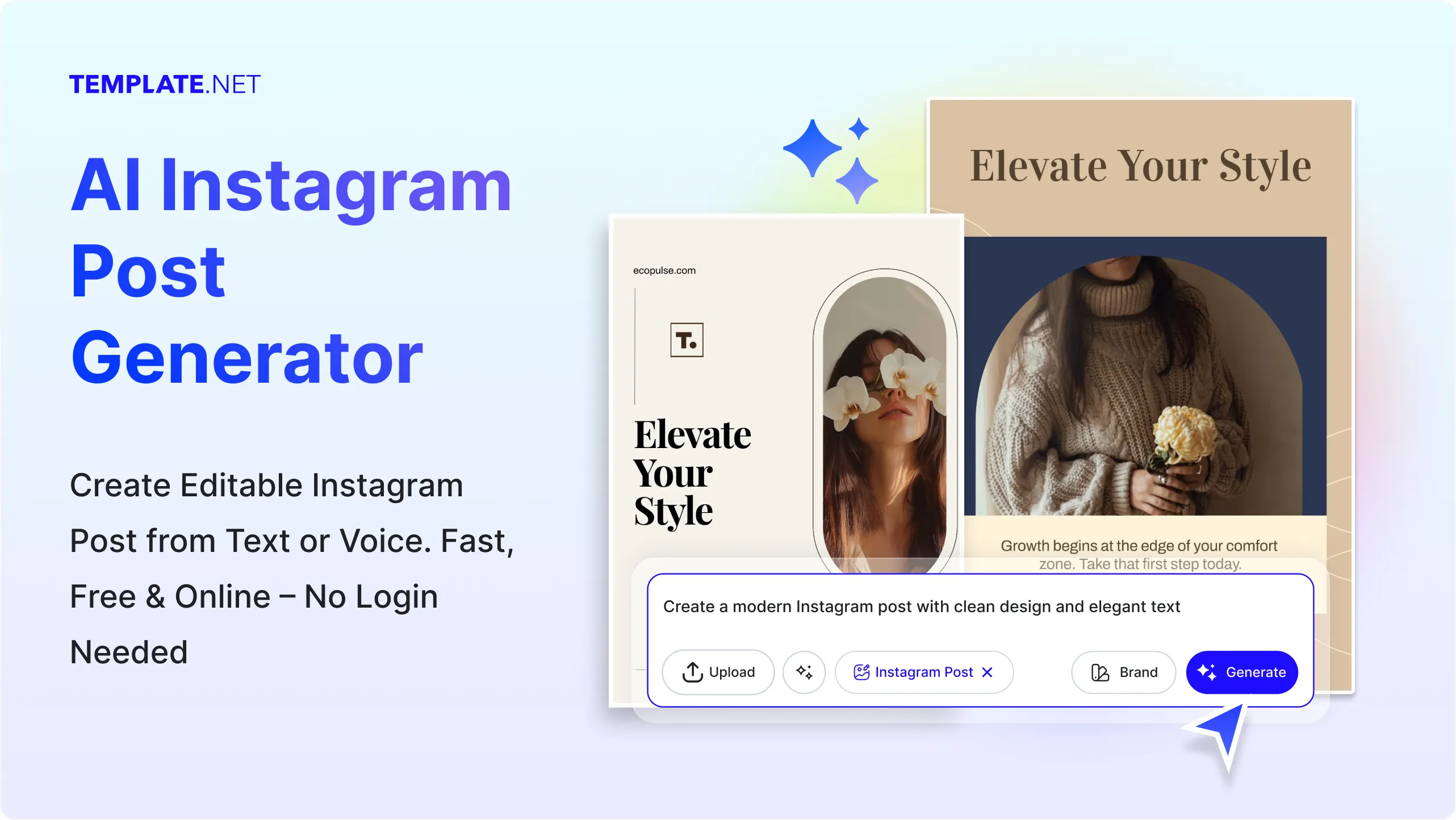 Free AI Instagram Post Generator, Instagram Post Maker Online