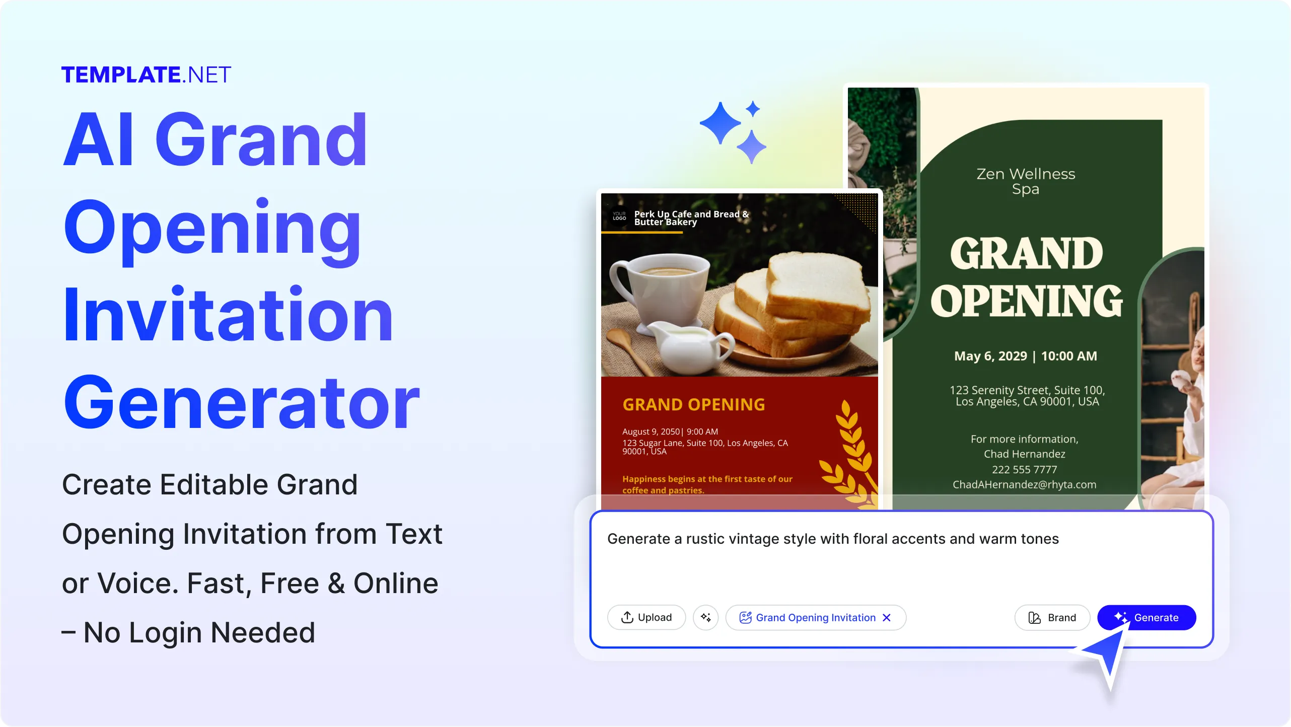 Free AI Invitation Generator for Grand Openings, Free Online Invitation Maker