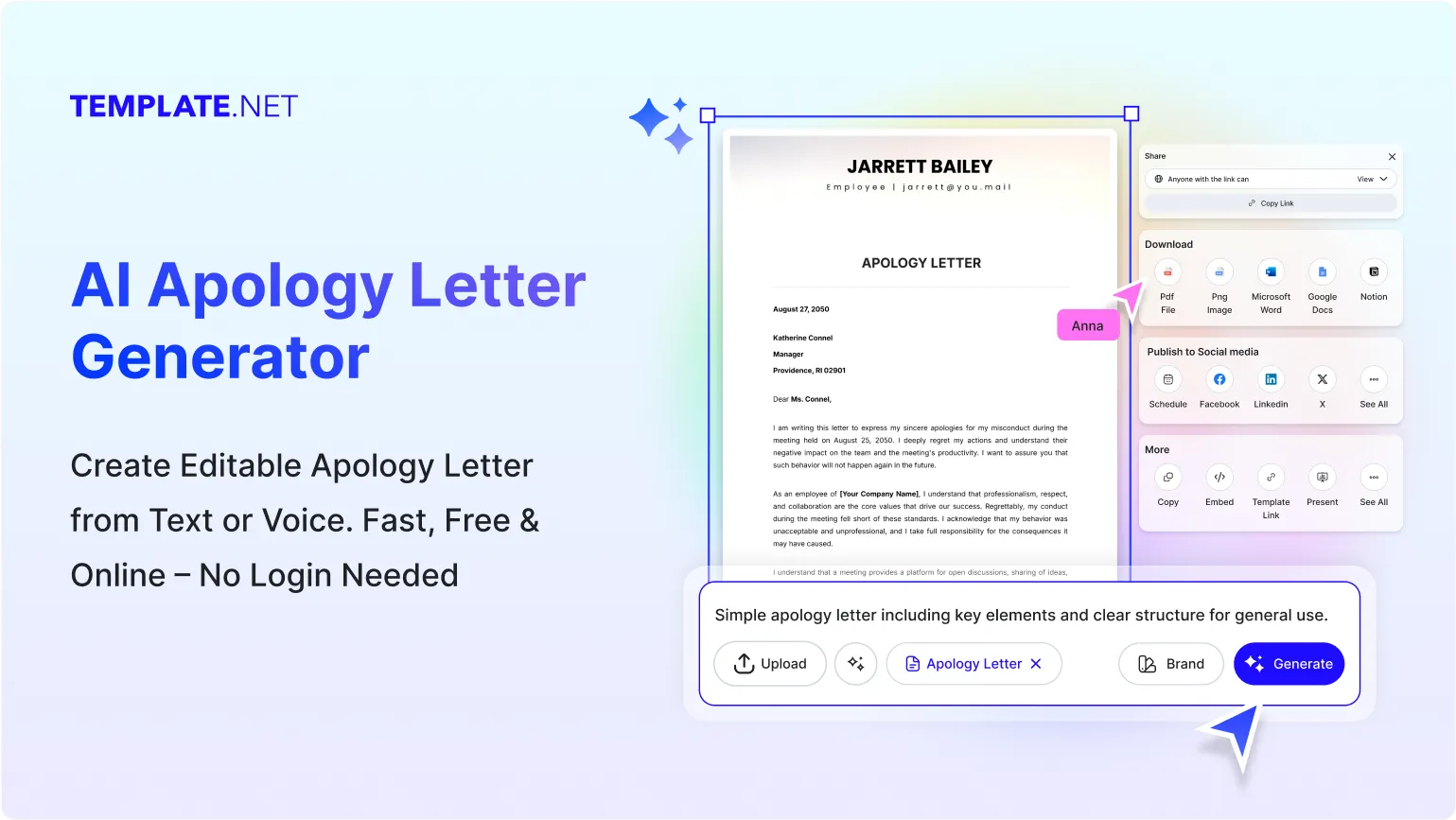 Free AI Apology Letter Generator, Free Apology Maker Letter Online
