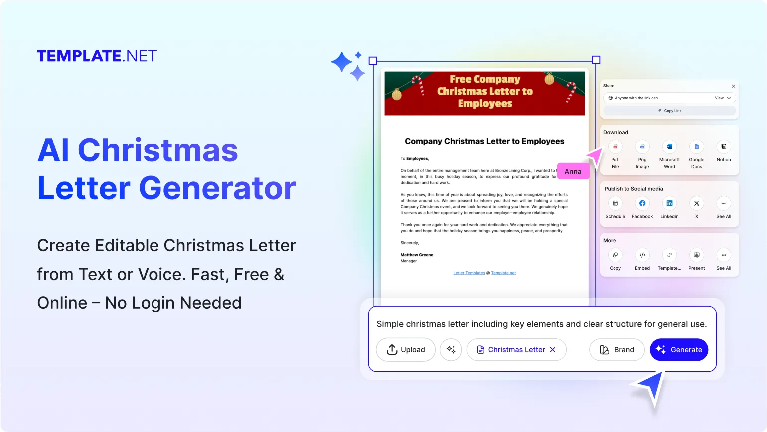 Free AI Christmas Letter Generator, Free Christmas Letter Maker Online