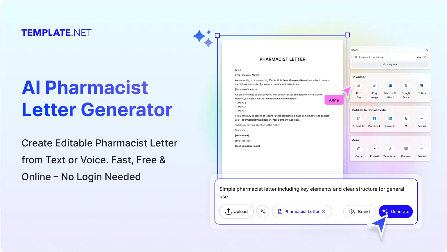 Free AI Pharmacist Letter Generator, Free Pharmacist Letter Maker Online