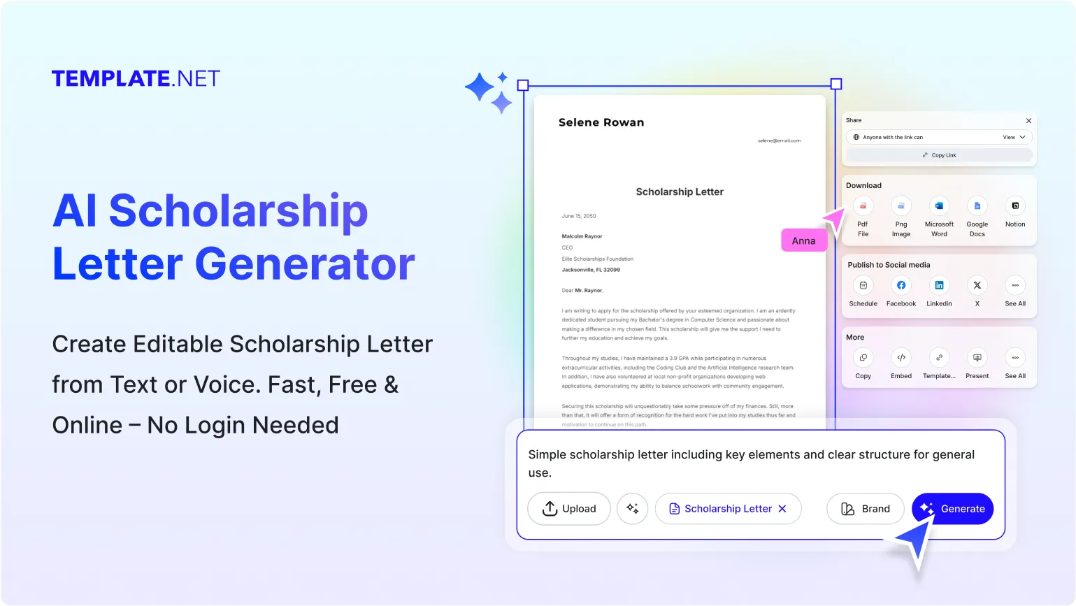  Free AI Scholarship Letter Generator, Free Scholarship Application Letter Maker Online