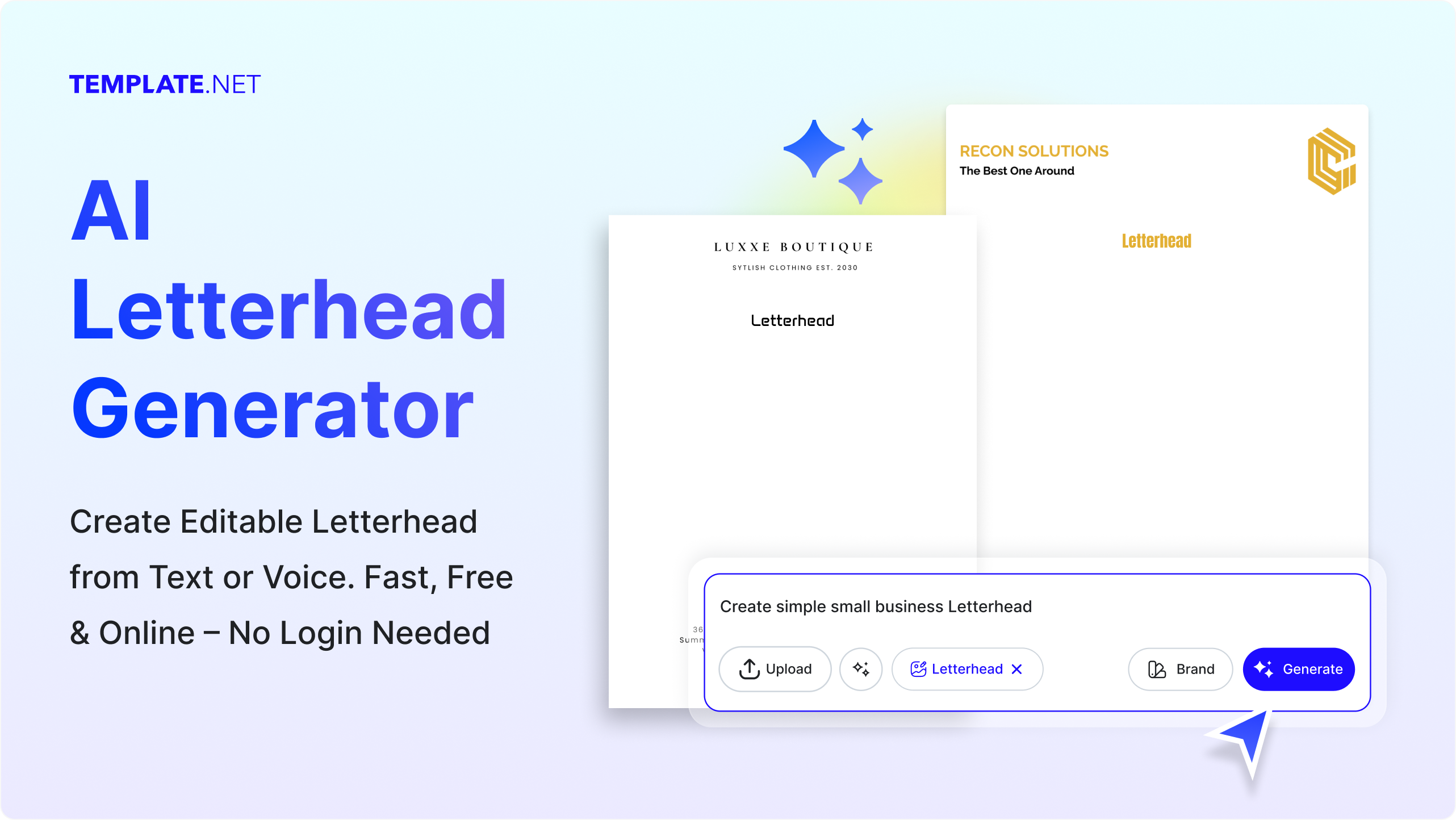 Free AI Letterhead Generator, Free AI Letterhead Maker Online
