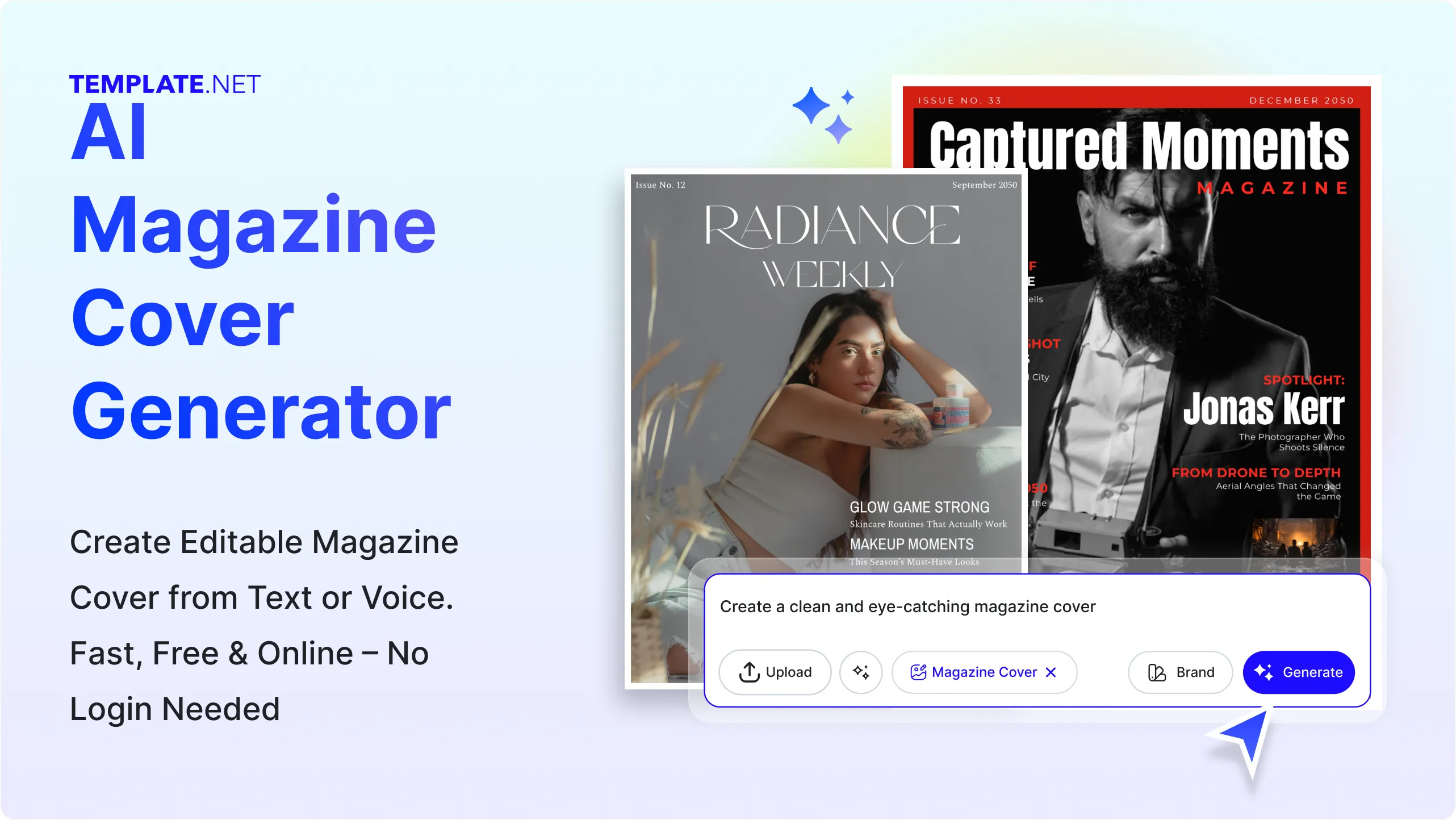 Free AI Magazine Cover Generator, Free Magazine Cover Maker Online