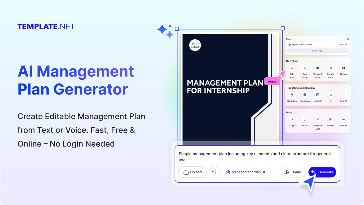 Free AI Management Plan Generator, Free AI Manager Strategy Maker Online