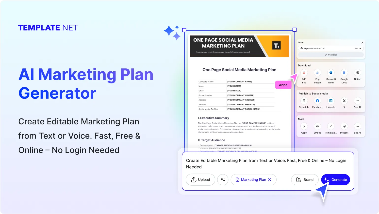 Free AI Marketing Plan Generator, Free AI Marketing Plan Maker Online