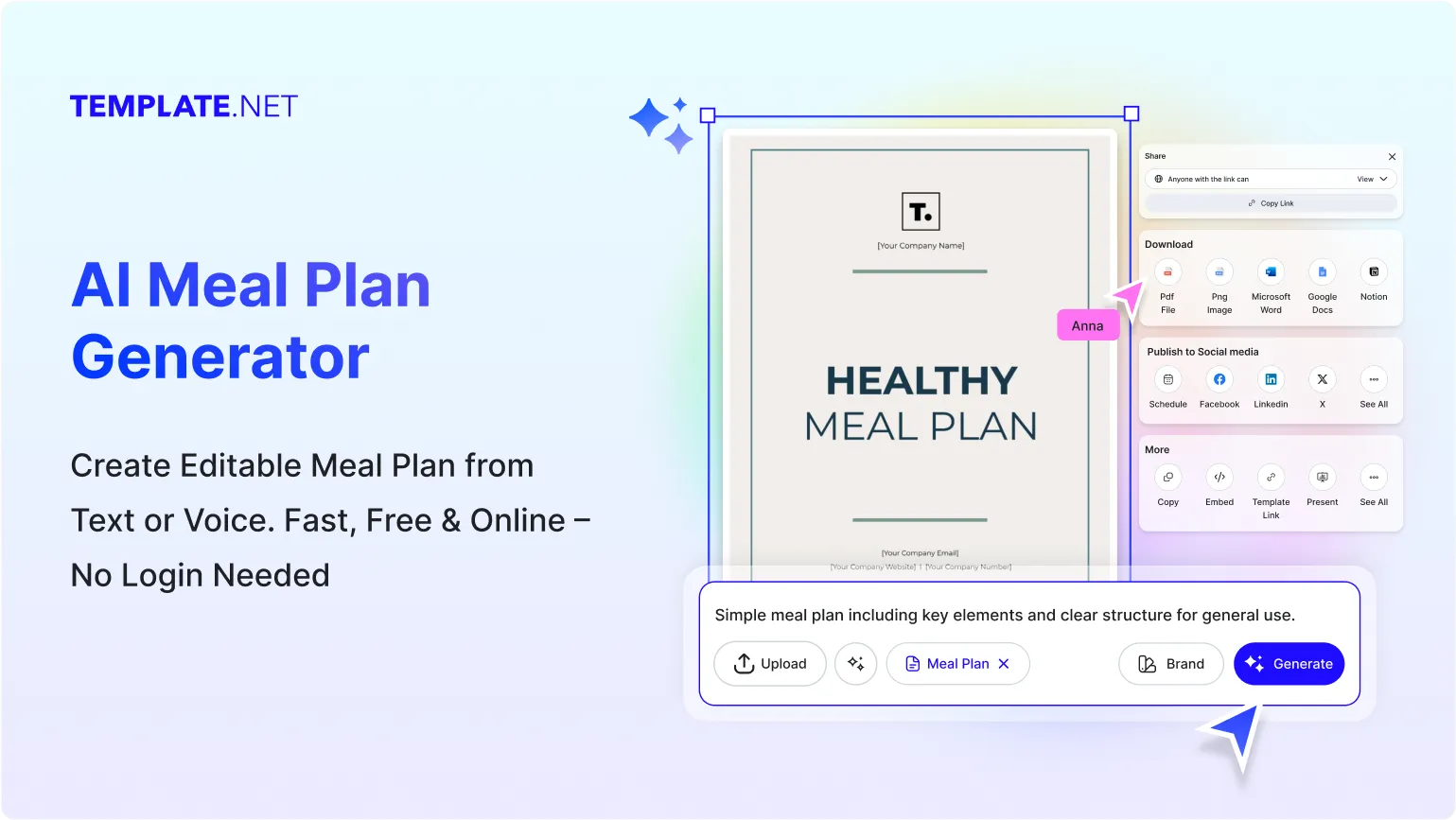 Free AI Meal Plan Generator, Free Meal Plan Maker Online	