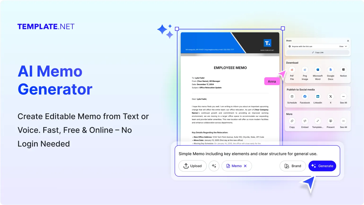 Free AI Memo Generator, Free Memo Maker Online	