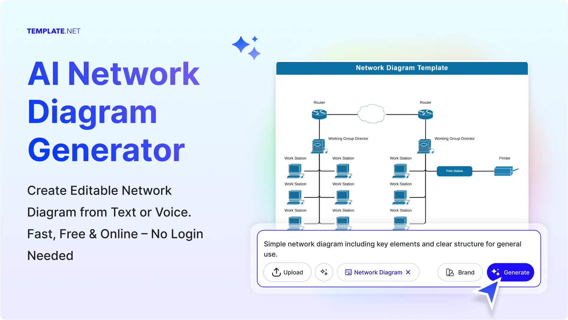 Free AI Network Diagram Generator, Free AI Network Diagram Maker Online