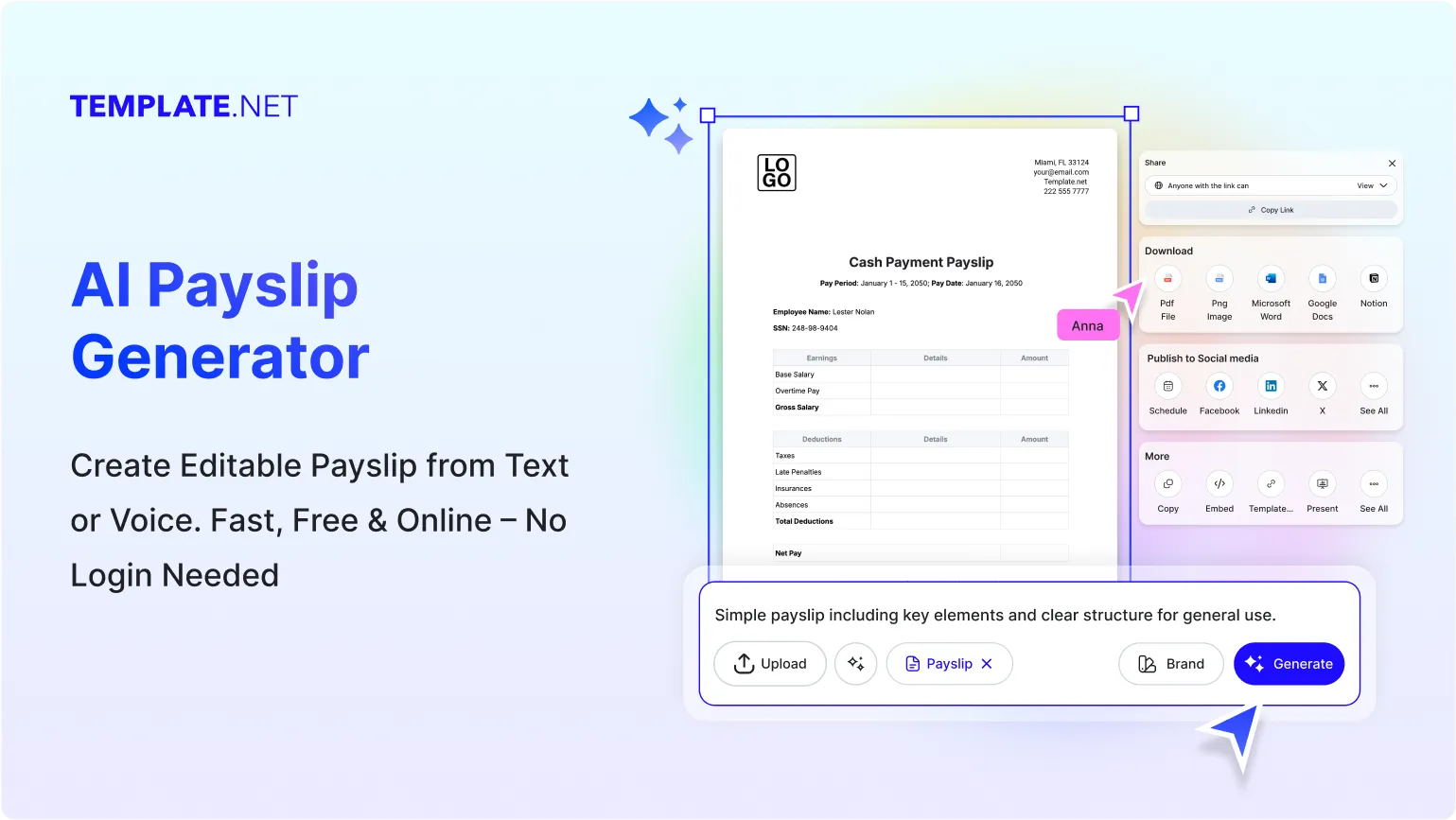 Free AI Payslip Generator, Free Payslip Maker Online