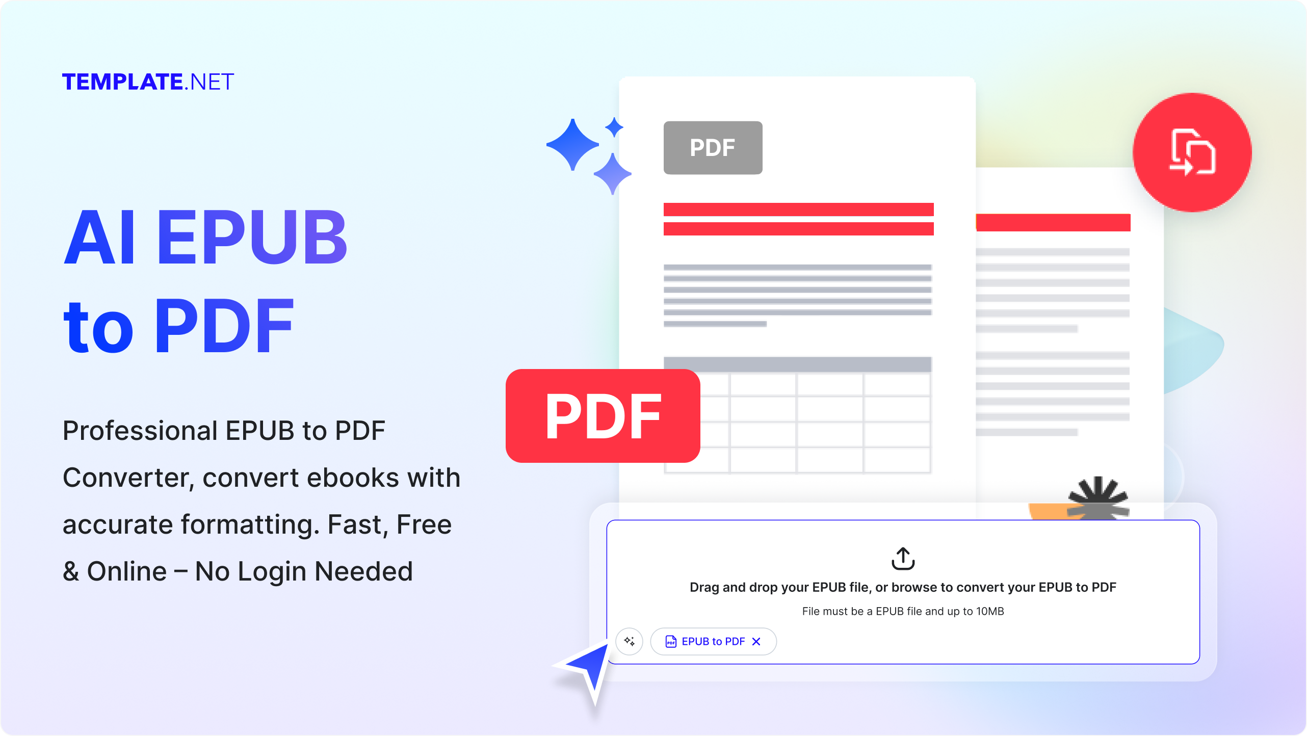 Free AI Convert EPUB to PDF, EPUB to PDF Converter